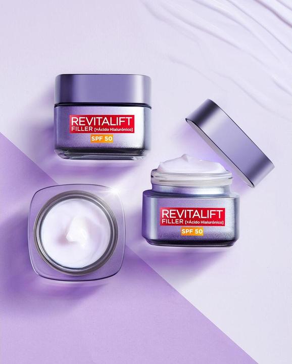 Actual product image L'Oréal Paris REVITALIFT FILLER ácido hialurónico crema día SPF50 50 ml (50 ml, Day cream, SPF 50)