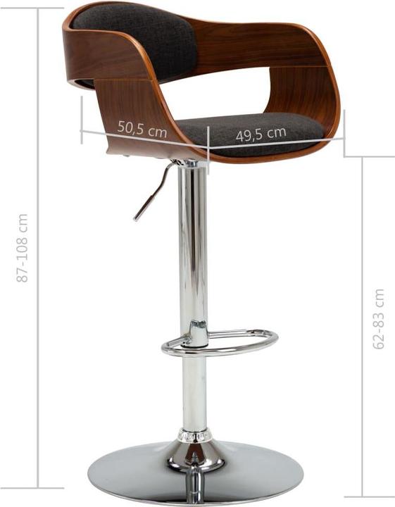 Produktbild vidaXL Barstuhl