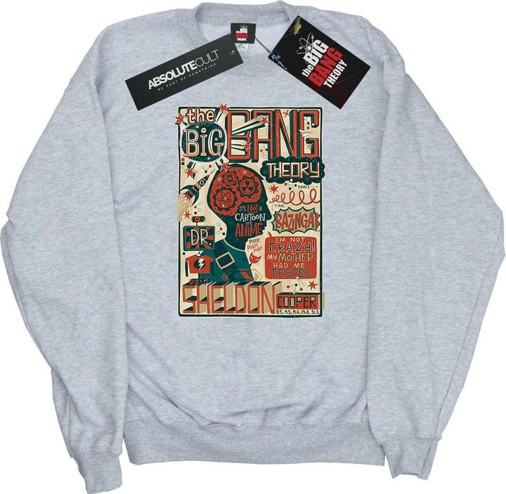 Produktbild Big Bang Theory Infografik Poster Baumwoll Sweatshirt (XXL)