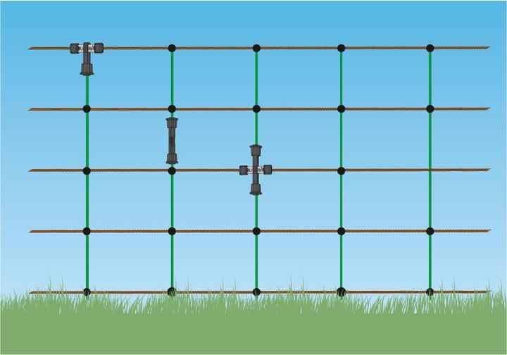 Actual product image AKO Litzclip repair kit for vertical struts in willow nets