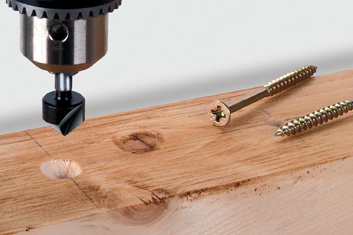 Actual product image wolfcraft 1 countersink HSS, shank 8mm, ø12mm (8 mm)