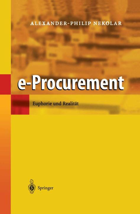 Produktbild e-Procurement (Deutsch, Alexander-Philip Nekolar, 2012)