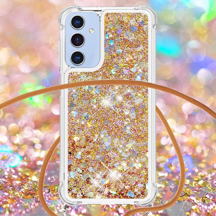 Actual product image Cover-Discount Galaxy A17 / A26 - Glitzer Hülle mit Kordel (Samsung Galaxy A26, Samsung Galaxy R)