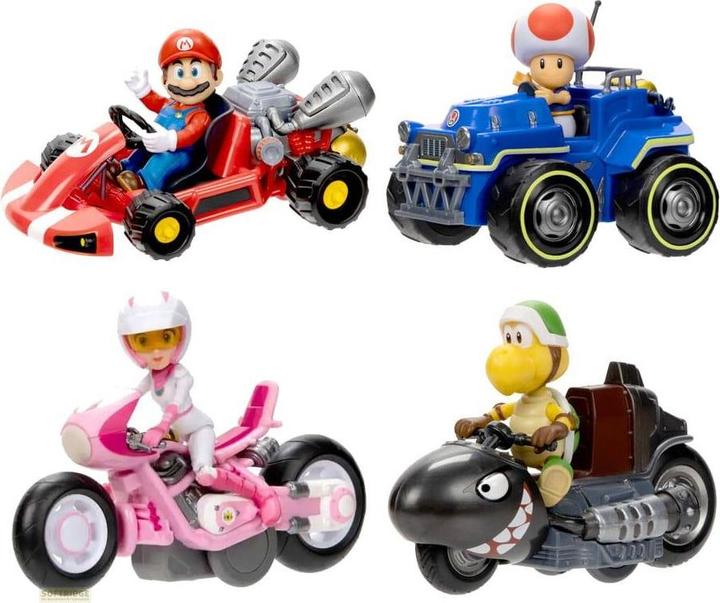 Actual product image Jakks Pacific Super Mario Movie 2.5 Inch Figure with Pull Back Vehicle ( 1 pc )