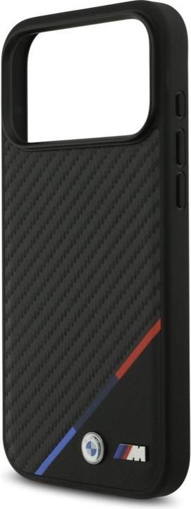 Produktbild BMW Case M Carbon Tricolor Line MagSafe for iPhone 17 Pro Max black (Apple iPhone 17 Pro Max)
