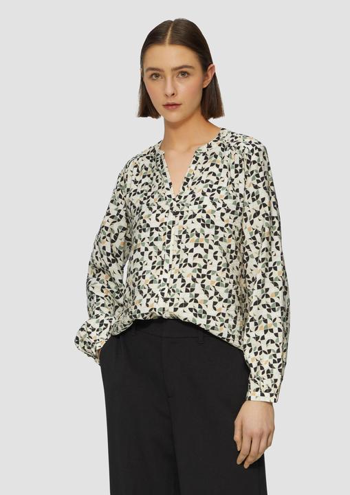 Actual product image S.Oliver Bluse Bluse aus Viskosemix mit Raffung (38)