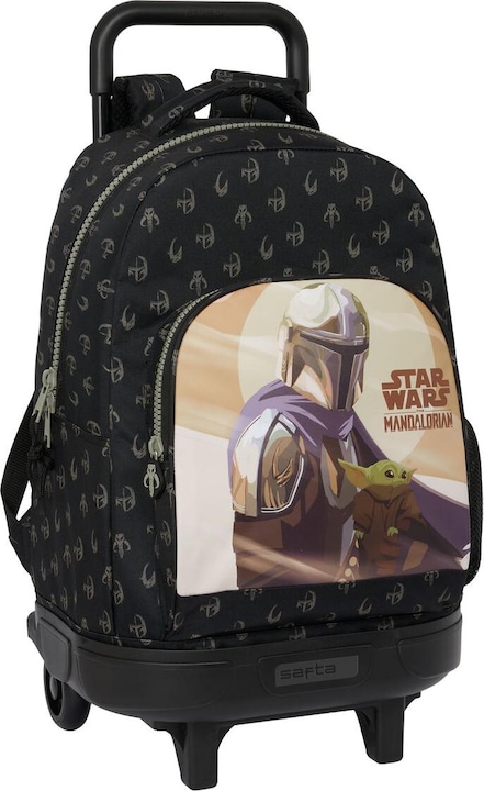 The Mandalorian Sac à dos scolaire à roulettes This is the way Noir 33 X 45 X 22 cm