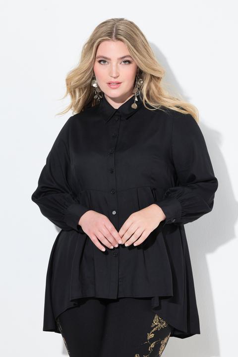 Produktbild Miamoda Bluse, A-Linie, Quernaht mit Zierfalten, gerundeter Saum (48)