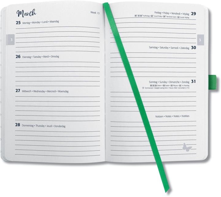 Produktbild Sigel Taschenagenda (A5, 1 Woche / 2 Seiten)