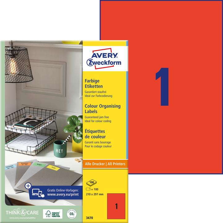 Avery Organisations-Etiketten
