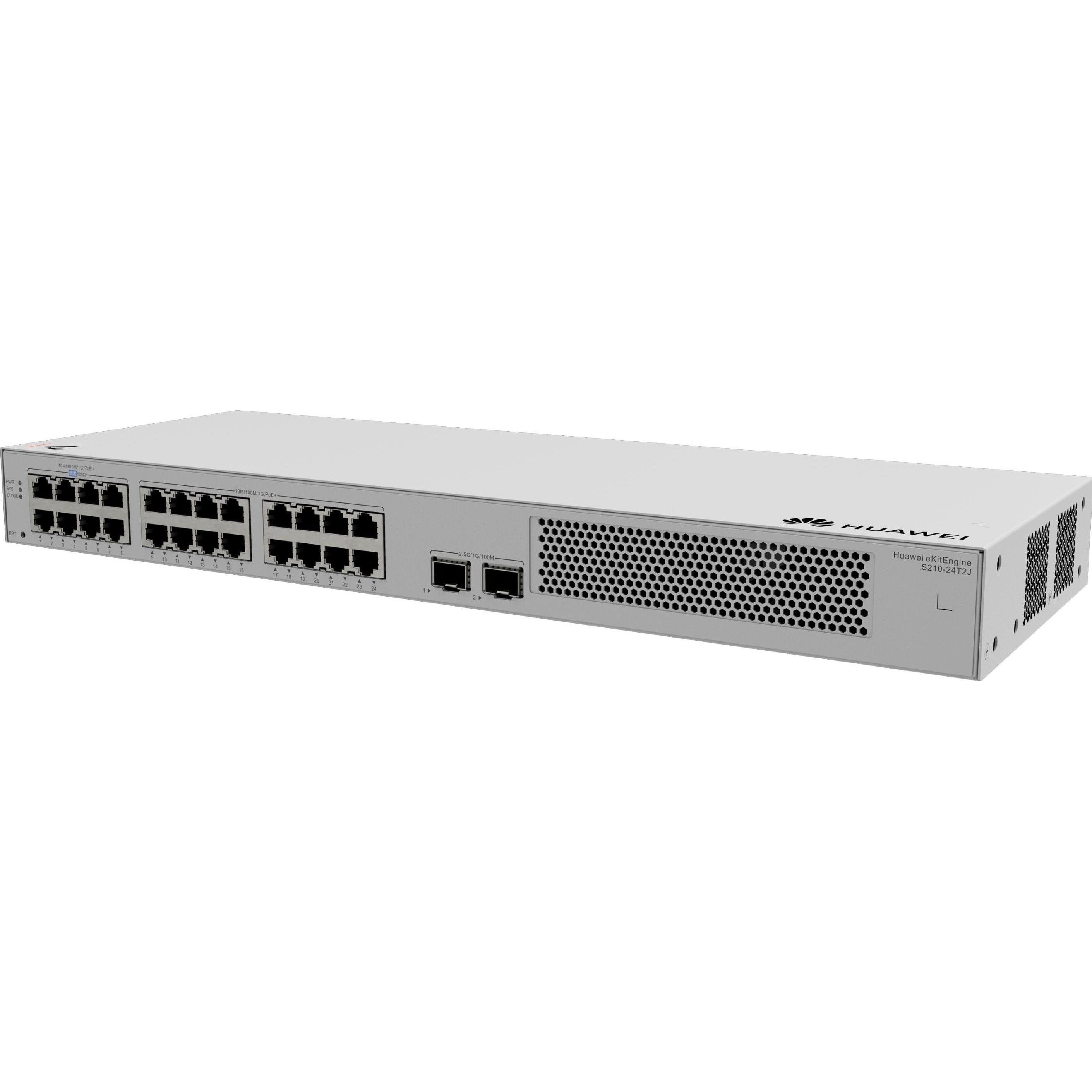 Huawei Switch eKitEngine S210 Series S210-24T2J 26 Port (26 Ports), Netzwerk Switch, Grau