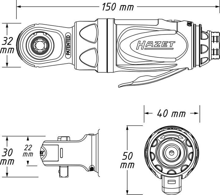 Image du produit HAZET 9020p-2 (1/4")