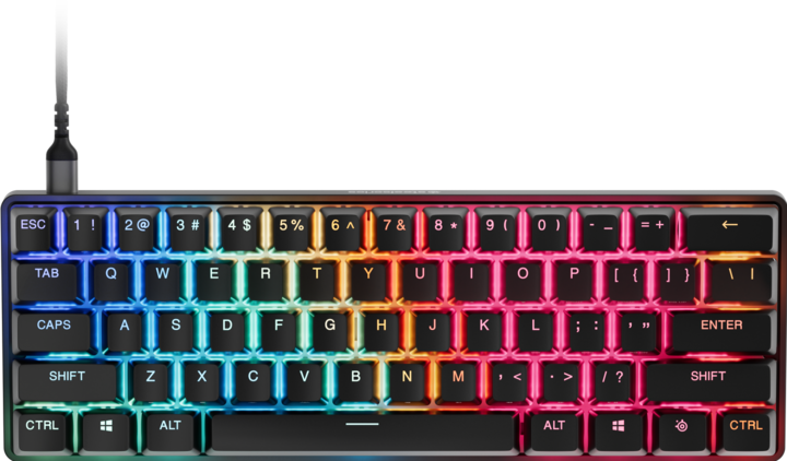 Produktbild SteelSeries Apex Pro Gen 3 Mini (schwarz, DE-Layout, OmniPoint 3.0) (DE, Kabelgebunden)