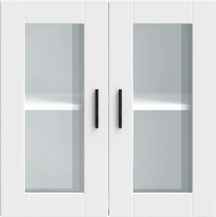 Immagine prodotto VidaXL Pensile da cucina con anta in vetro Porto White Pensile da cucina (60 x 31 x 60 cm)