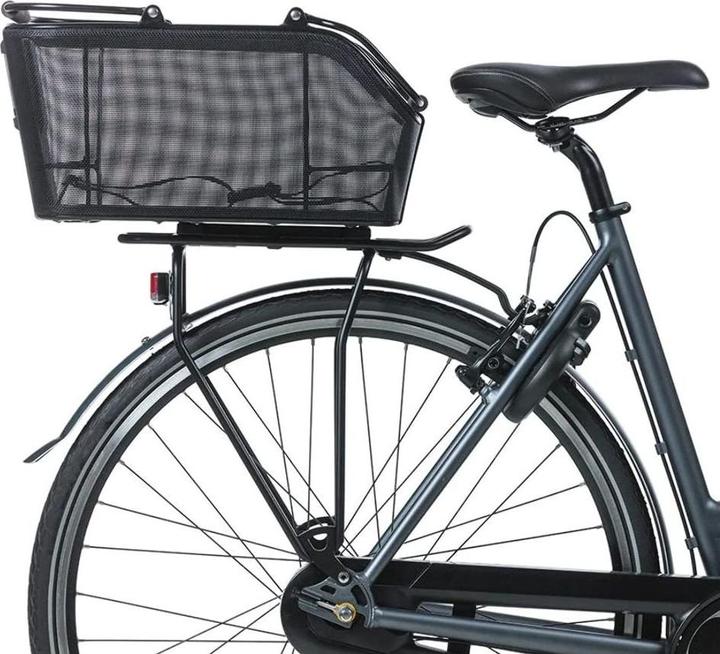 Actual product image Basil CENTO TECH FIBER NORDLICHT MIK 2.0 carrier basket, matt black, incl. adapter plate (21 l)