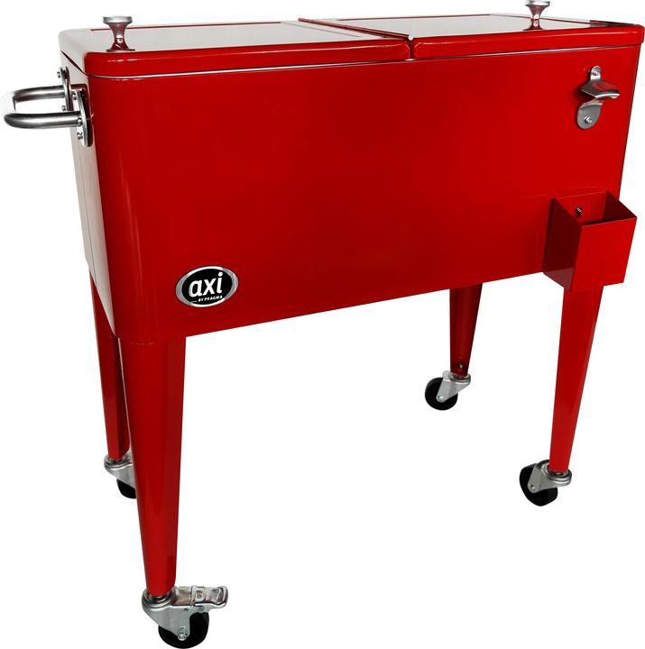 Axi Retro Kühler Rot (76 l)