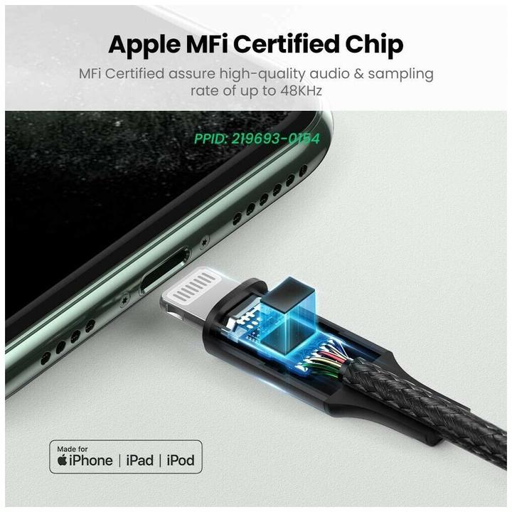 Productafbeelding Ugreen Audio-adapter naar 3,5 mm (1 m, 3,5 mm aansluiting (AUX))