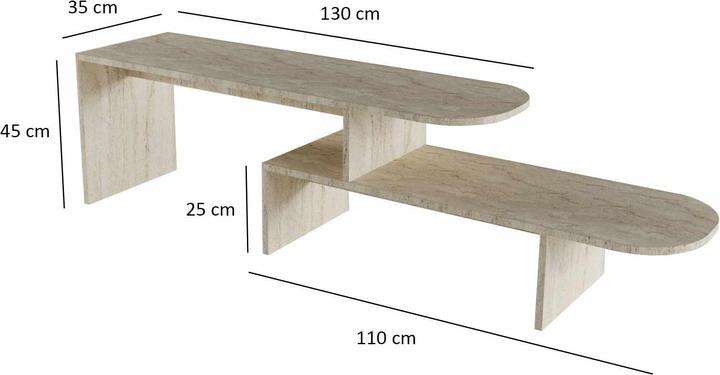 Produktbild Skye Decor Puzzle TV Stand (130 x 35 x 45 cm)