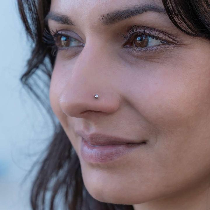 Actual product image Bijouteria Nose piercing (Titanium, Crystal)
