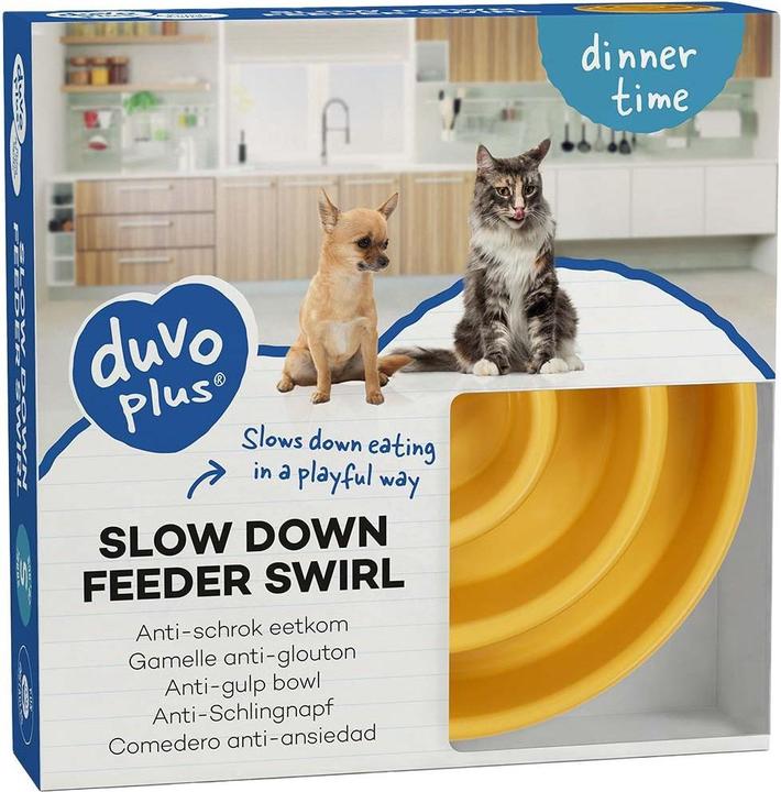 Produktbild Duvoplus Anti-Schlundnäpfe Spiral für Hund und Katze (30 cl)