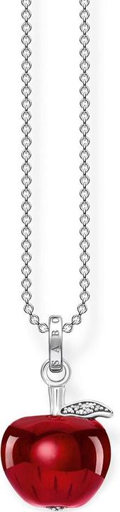 Thomas Sabo Halskette Apfel Rot (Emaille, Silber 925, 40 - 45 cm)