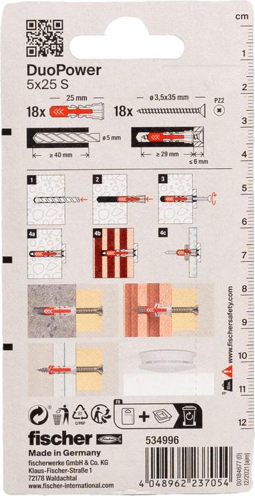 Produktbild Fischer Duopower (18 Stk.)