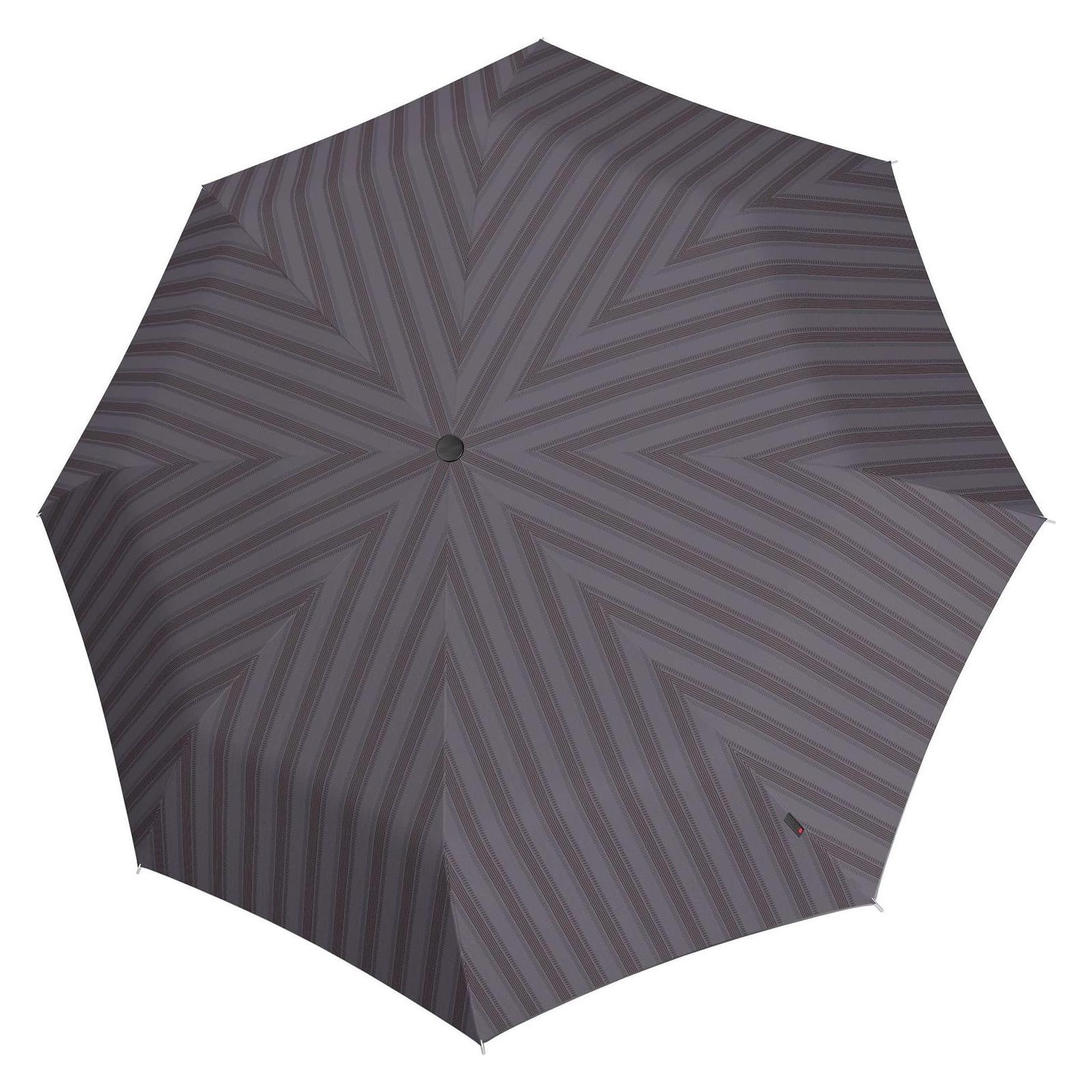 Knirps, Unisex, Regenschirm, T.205 Duomatic Twoline Up Ecorepel, Grau
