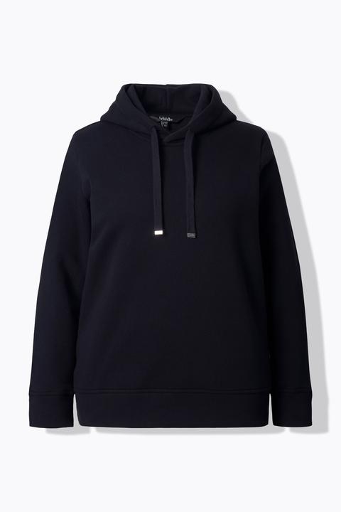 Produktbild Ulla Popken Hoodie, Rippbündchen, Kapuze, Langarm (62)