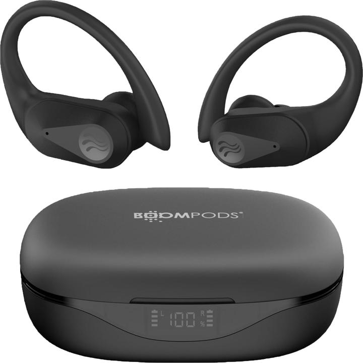 Produktbild Boompods Sportpods Ocean TWS Black (ANC, 6 h, Kabellos)