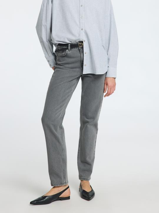 Actual product image Selected Slfalice Mw Straight Eloise Grey Jeans (34)