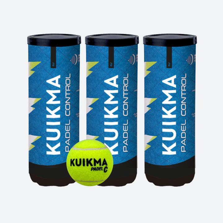 Kuikma Padel balls pressure balls three cans of 3 - Club