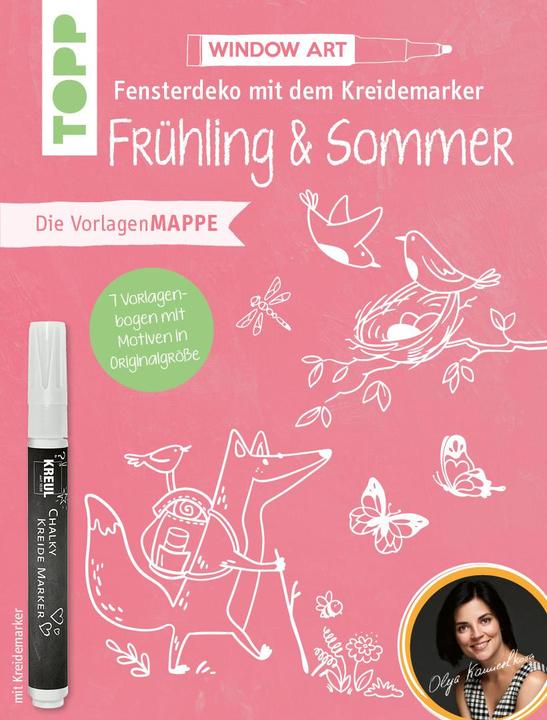 Actual product image Vorlagenmappe Fensterdeko mit dem Kreidemarker - Frühling & Sommer (German, Olya Kamieshkova, 2023)