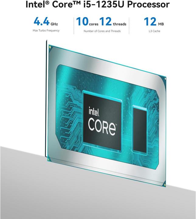 Beelink Mini PC EQi12 mit Intel Core i5 und 4K Dual HDMI (Intel Core i5-1235U)