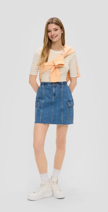 Produktbild S.Oliver T-Shirt T-Shirt mit Rippstruktur (XL)