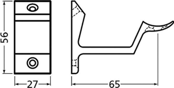 Image du produit Hermeta Support de main courante 3542 (Aluminium)