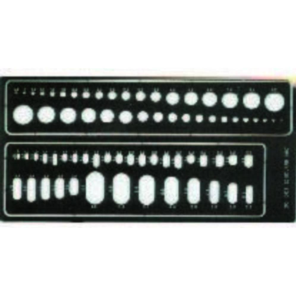 Eduard Kreise und Ovale Gravierschablone