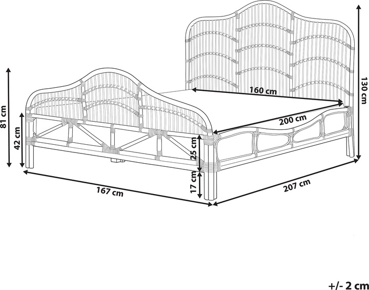 Actual product image Beliani Domeyrot (160 x 200 cm)