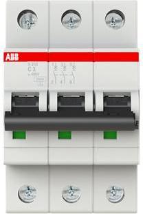 Actual product image ABB S203-C3 Circuit breaker 3A pro M compact 3-pole 6kA