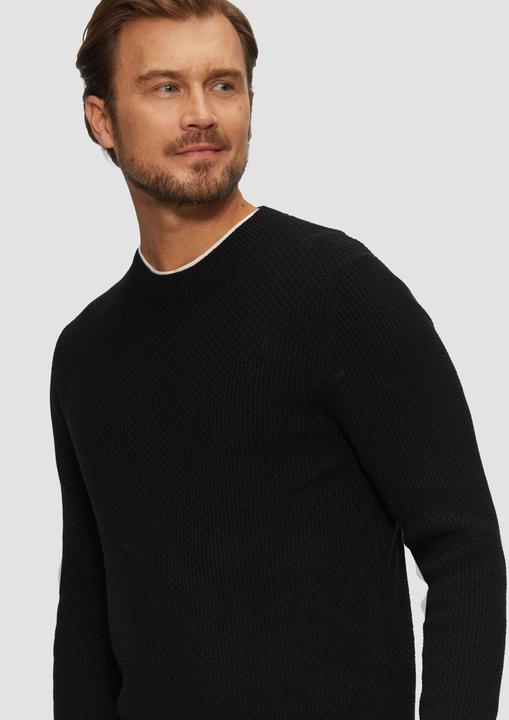 Produktbild S.Oliver Strickpullover Strickpullover mit Musterstruktur (XL)