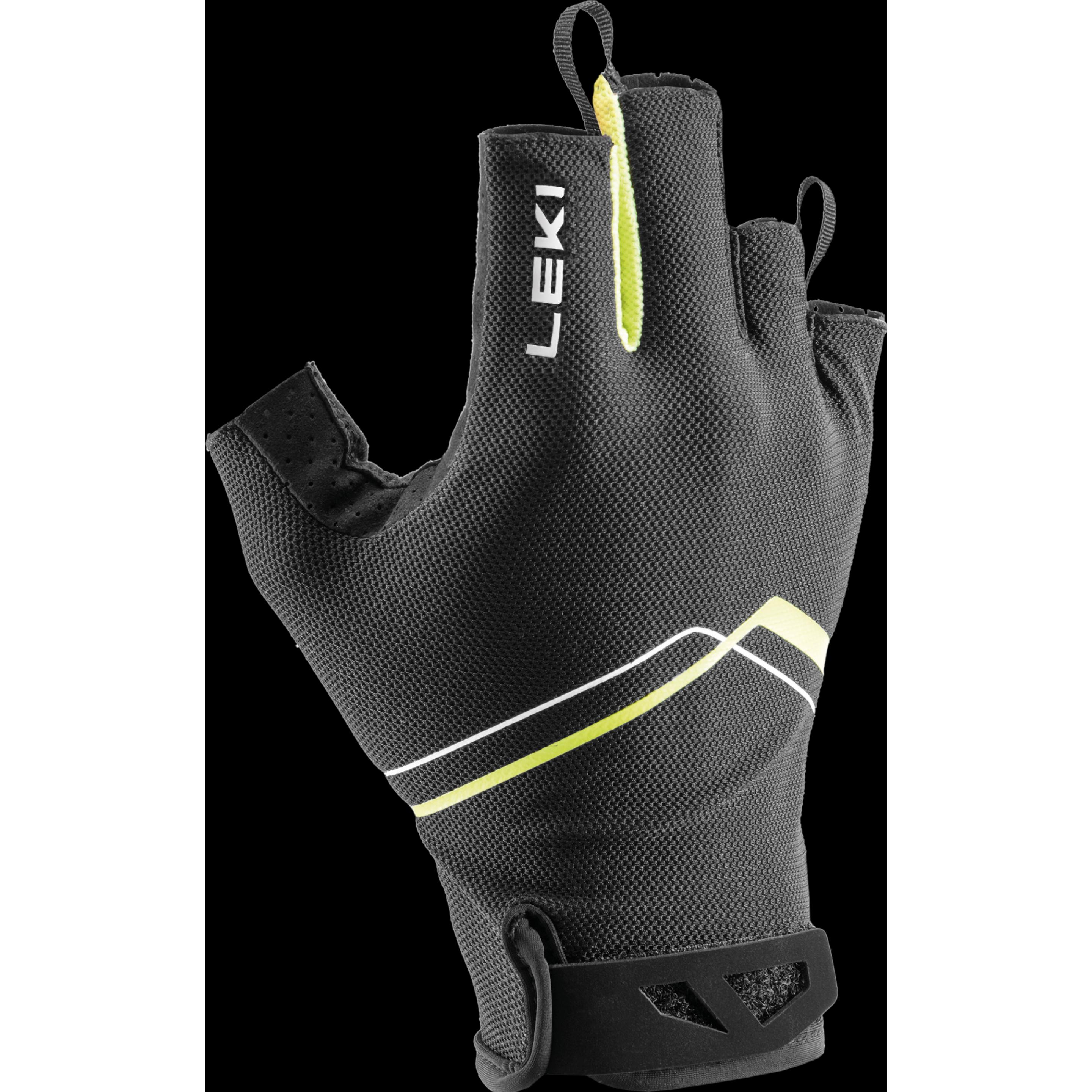Leki, Herren, Handschuhe, LE RĘK Multi Breeze Short yellow 653 9.0, Schwarz, (L)