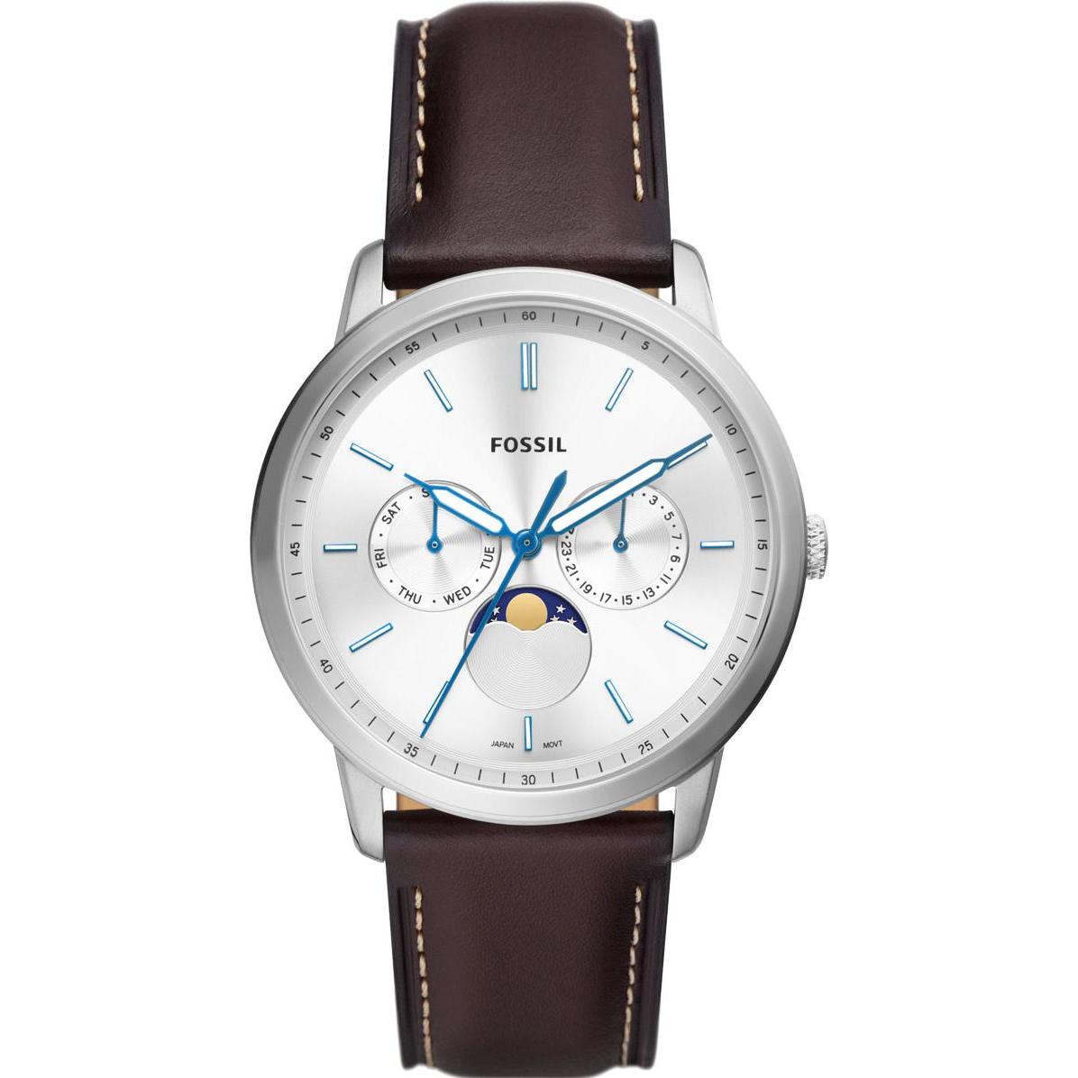 Fossil, Armbanduhr, Neutra Minimalist, Braun, (Analoguhr, 42 mm)