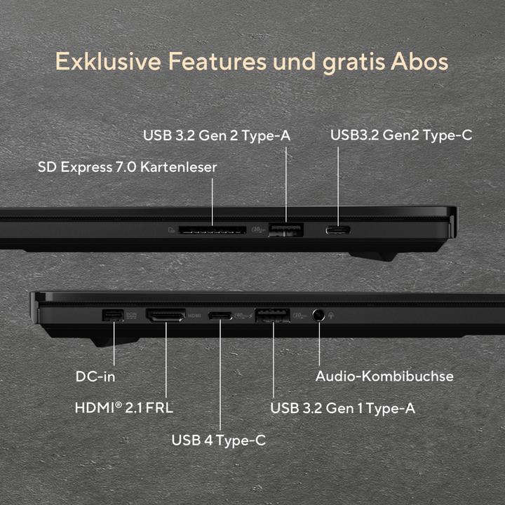 Produktbild ASUS ProArt P16 R9 HX 370 64 2 5090 H7606WX-SE008X W11P (16", 2000 GB, 64 GB, DE, AMD Ryzen AI 9 HX 370)