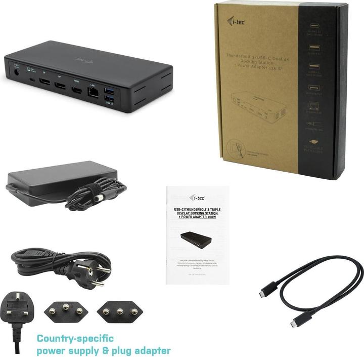 Produktbild i-tec C31tripledockpdch (USB-C, 3 Ports)