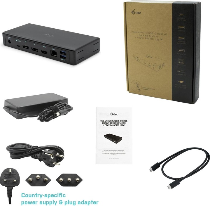 Produktbild i-tec C31tripledockpdch (USB-C, 3 Ports)