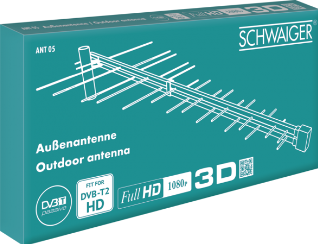 Produktbild Schwaiger Aussenantenne (Yagi-Antenne, 30 dB, DVB-T / -T2)