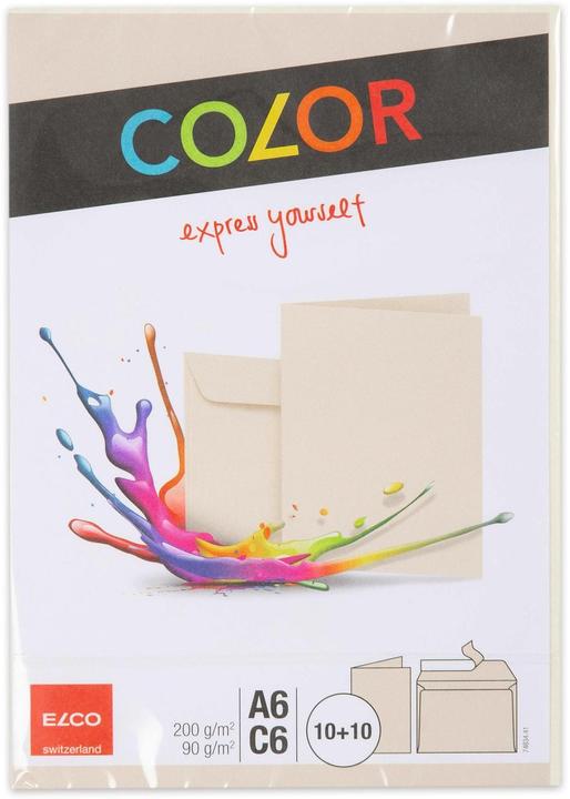 Elco Double Cards with Envelopes Color (10 pcs.)
