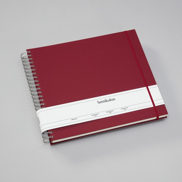 Produktbild Semikolon Fotoalbum Maxi Mucho Bordeaux, Cremefarbige Seiten (10 x 15 cm, 9 x 13 cm)
