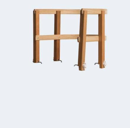 Sirch Schienale per bambini in legno massiccio (colore: faggio/cenere laccato)