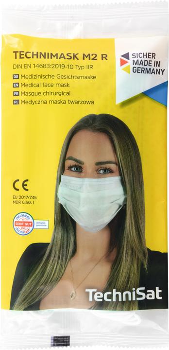 Produktbild TechniSat M2 R Masken Mund-Nasen-Schutz Inhalt 50 Stück (Schutzklasse II, 50 x)