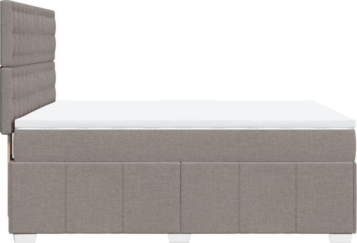 Produktbild vidaXL Bo x springbett mit Matratze 140 x 190 cm Stoff (140 x 190 cm)